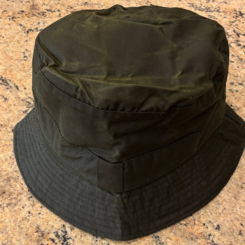 Barbour Green and Plaid Bucket Hat